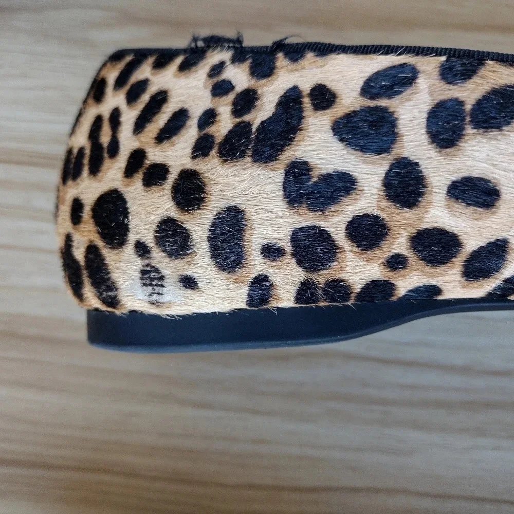 BIRDIES US 10.5 Cheetah Calf Hair The Starling Flats Loafers Shoes Slippers